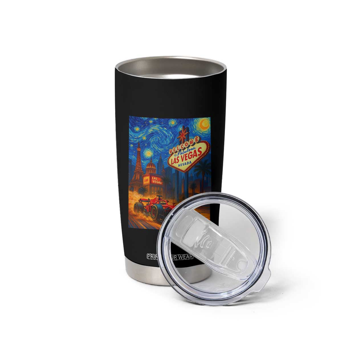 Racing Car Starry Night Las Vegas Race Day Tumbler Cup TS14 Print Your Wear