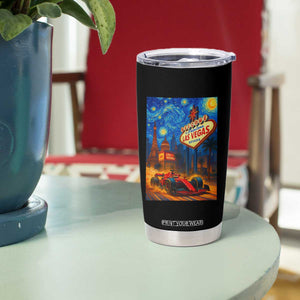 Racing Car Starry Night Las Vegas Race Day Tumbler Cup TS14 Print Your Wear