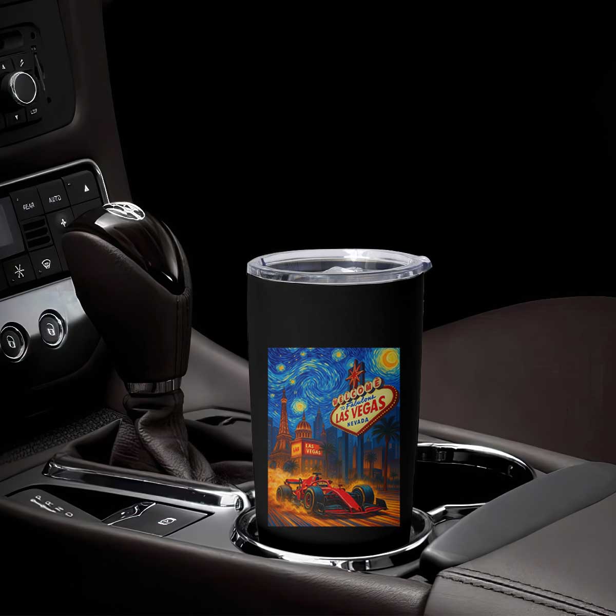 Racing Car Starry Night Las Vegas Race Day Tumbler Cup TS14 Print Your Wear