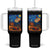 Racing Car Starry Night Las Vegas Race Day Tumbler With Handle TS14 One Size: 40 oz Black Print Your Wear