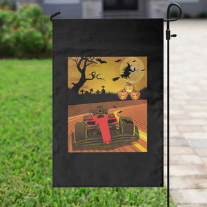 Vintage Race Car Halloween Pumpkin Retro Racing Garden Flag TS14 Print Your Wear