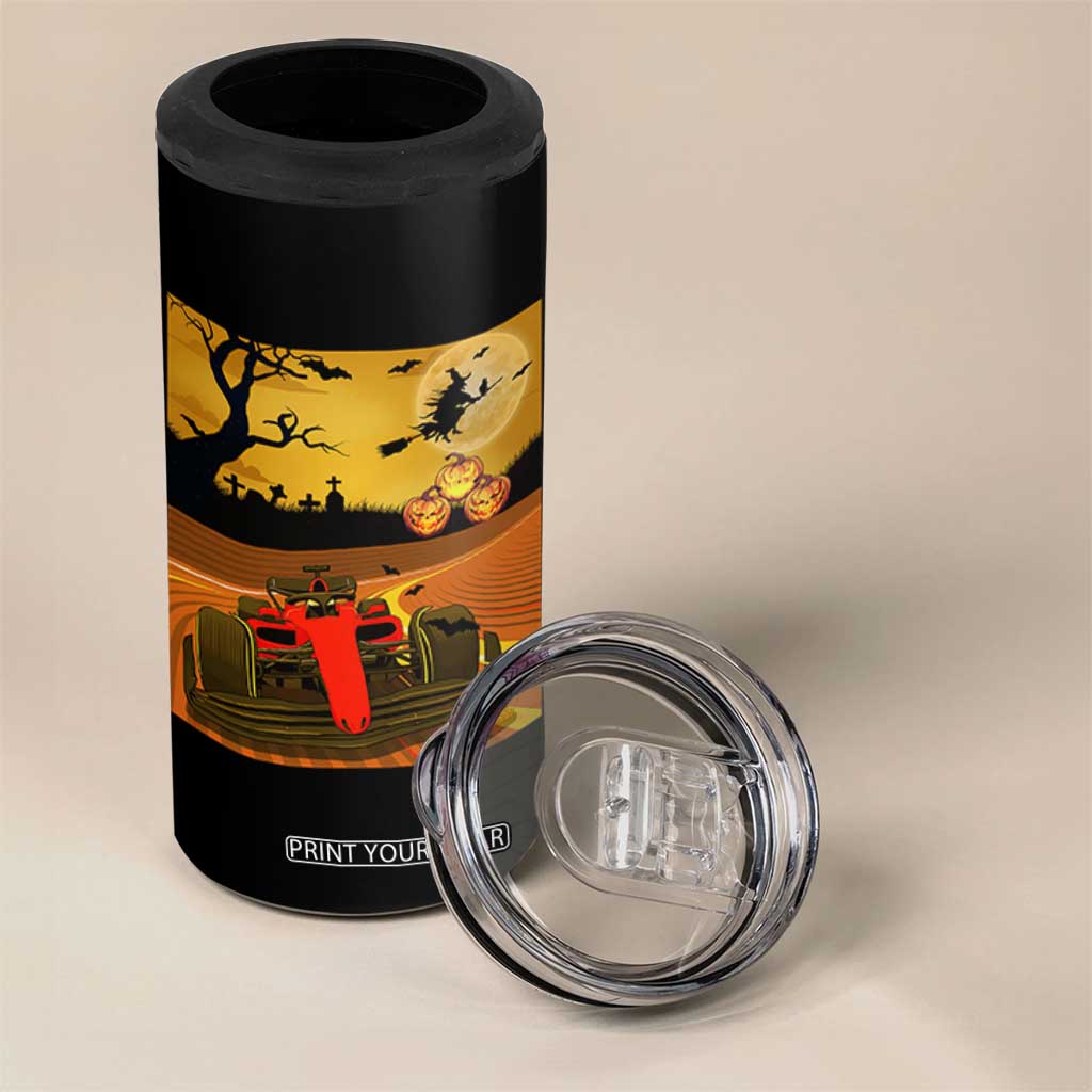 Vintage Race Car Halloween Pumpkin Retro Racing 4 in 1 Can Cooler Tumbler TS14 Print Your Wear