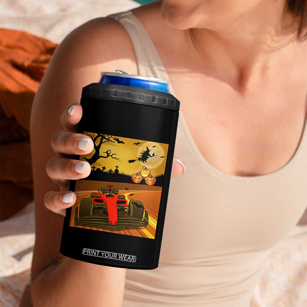 Vintage Race Car Halloween Pumpkin Retro Racing 4 in 1 Can Cooler Tumbler TS14 Print Your Wear