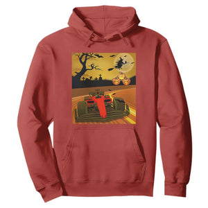 Vintage Race Car Halloween Pumpkin Retro Racing Hoodie TS14 Red Print Your Wear