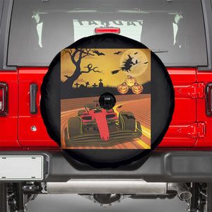Vintage Race Car Halloween Pumpkin Retro Racing Spare Tire Cover TS14 Black Print Your Wear