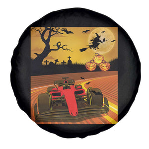 Vintage Race Car Halloween Pumpkin Retro Racing Spare Tire Cover TS14 Print Your Wear