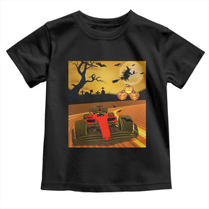 Vintage Race Car Halloween Pumpkin Retro Racing Toddler T Shirt TS14 Black Print Your Wear