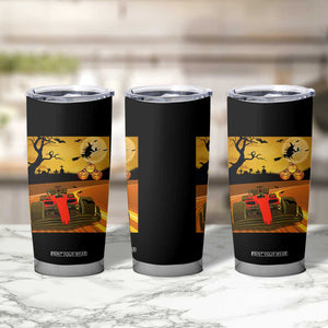 Vintage Race Car Halloween Pumpkin Retro Racing Tumbler Cup TS14 Print Your Wear