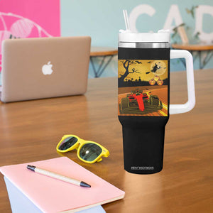 Vintage Race Car Halloween Pumpkin Retro Racing Tumbler With Handle TS14 Print Your Wear