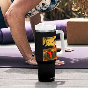 Vintage Race Car Halloween Pumpkin Retro Racing Tumbler With Handle TS14 Print Your Wear