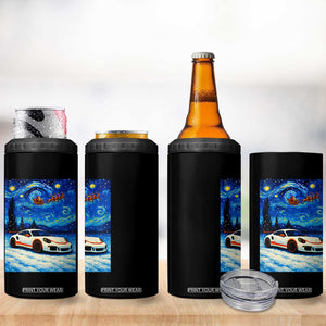 Racing Sports Car 4 in 1 Can Cooler Tumbler Starry Night Racing Silhouette TS14 Print Your Wear