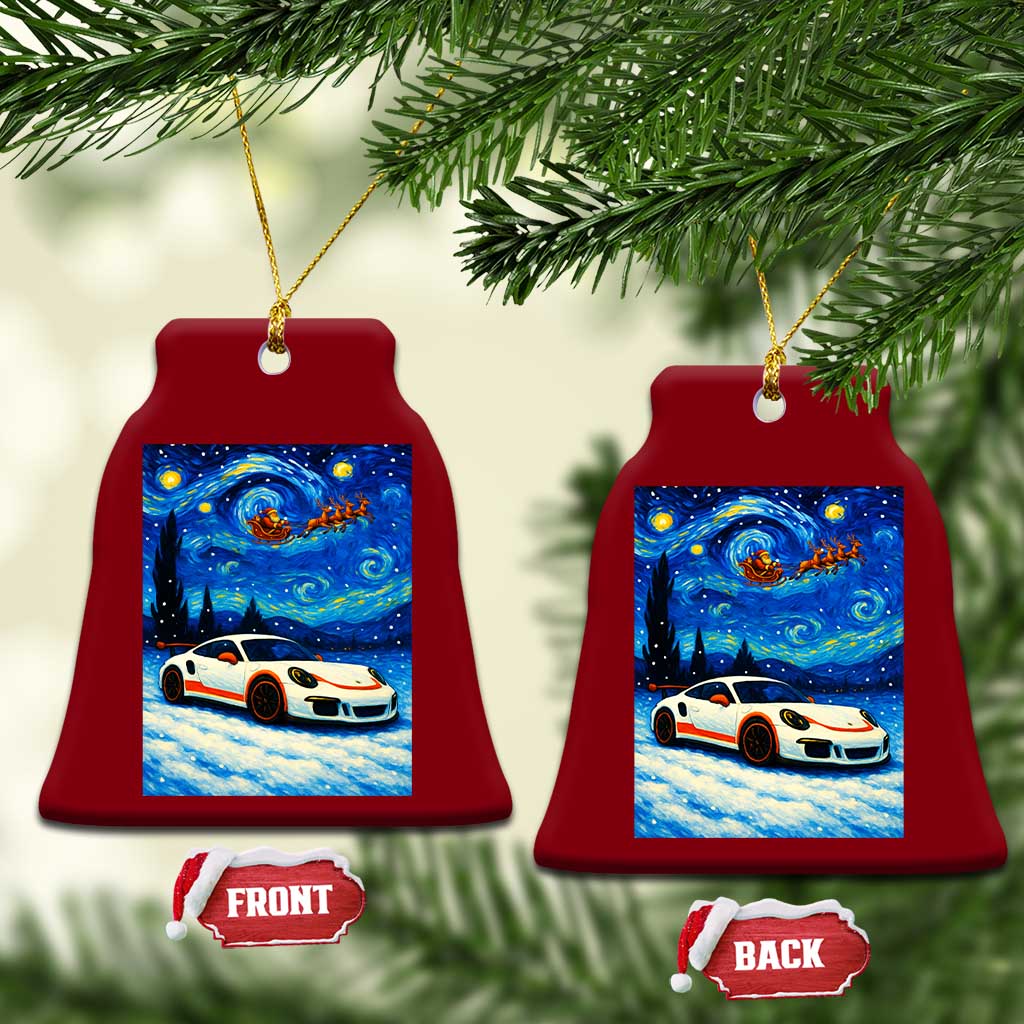 Racing Sports Car Ceramic Ornament Porsche 911 Starry Night Racing Silhouette TS14 Print Your Wear