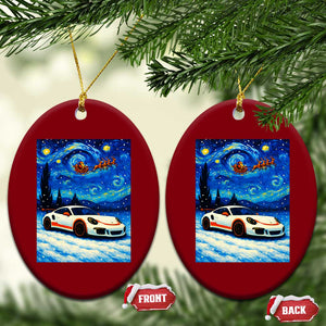 Racing Sports Car Ceramic Ornament Porsche 911 Starry Night Racing Silhouette TS14 Print Your Wear