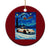 Racing Sports Car Ceramic Ornament Porsche 911 Starry Night Racing Silhouette TS14 1pc Red Print Your Wear
