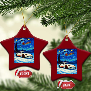 Racing Sports Car Ceramic Ornament Porsche 911 Starry Night Racing Silhouette TS14 Print Your Wear