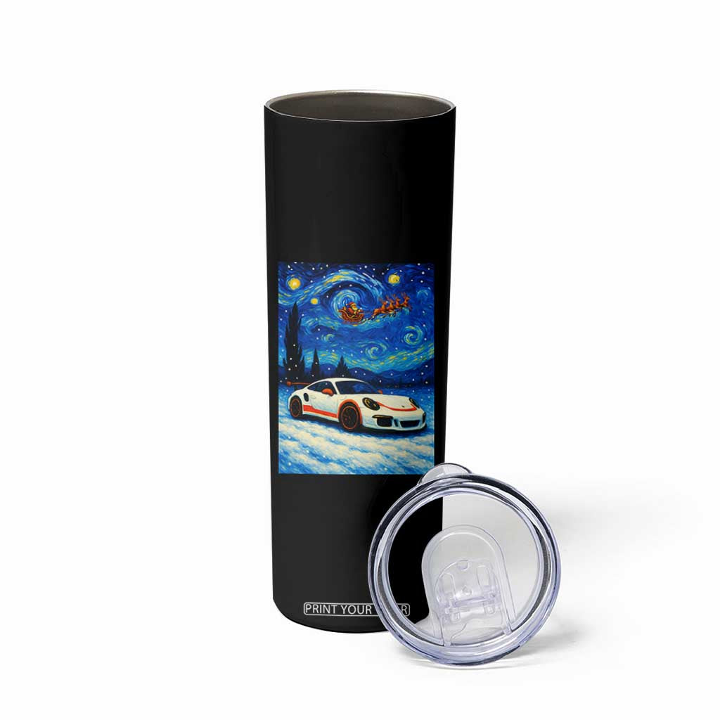 Racing Sports Car Skinny Tumbler Starry Night Racing Silhouette TS14 Print Your Wear