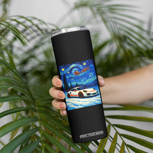 Racing Sports Car Skinny Tumbler Porsche 911 Starry Night Racing Silhouette TS14 Print Your Wear