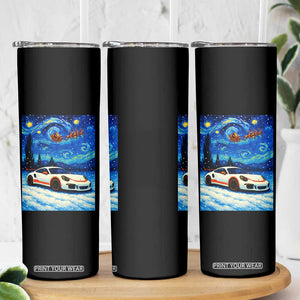 Racing Sports Car Skinny Tumbler Porsche 911 Starry Night Racing Silhouette TS14 Print Your Wear