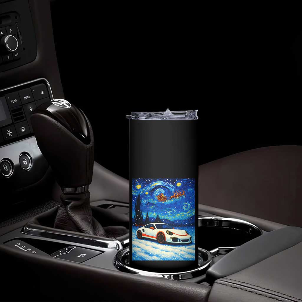 Racing Sports Car Skinny Tumbler Porsche 911 Starry Night Racing Silhouette TS14 Print Your Wear