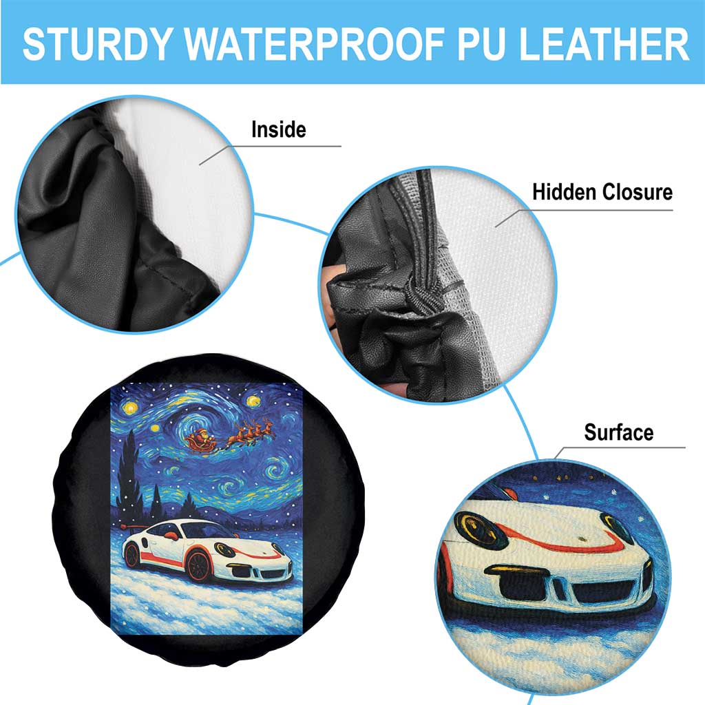 Racing Sports Car Spare Tire Cover Starry Night Racing Silhouette TS14 Print Your Wear
