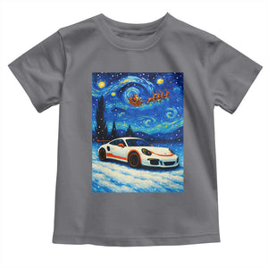 Racing Sports Car Toddler T Shirt Starry Night Racing Silhouette TS14 Charcoal Print Your Wear
