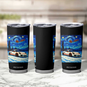 Racing Sports Car Tumbler Cup Porsche 911 Starry Night Racing Silhouette TS14 Print Your Wear