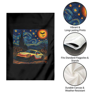 Racing Sports Garden Flag Starry Night 911 Silhouette Halloween TS14 Print Your Wear