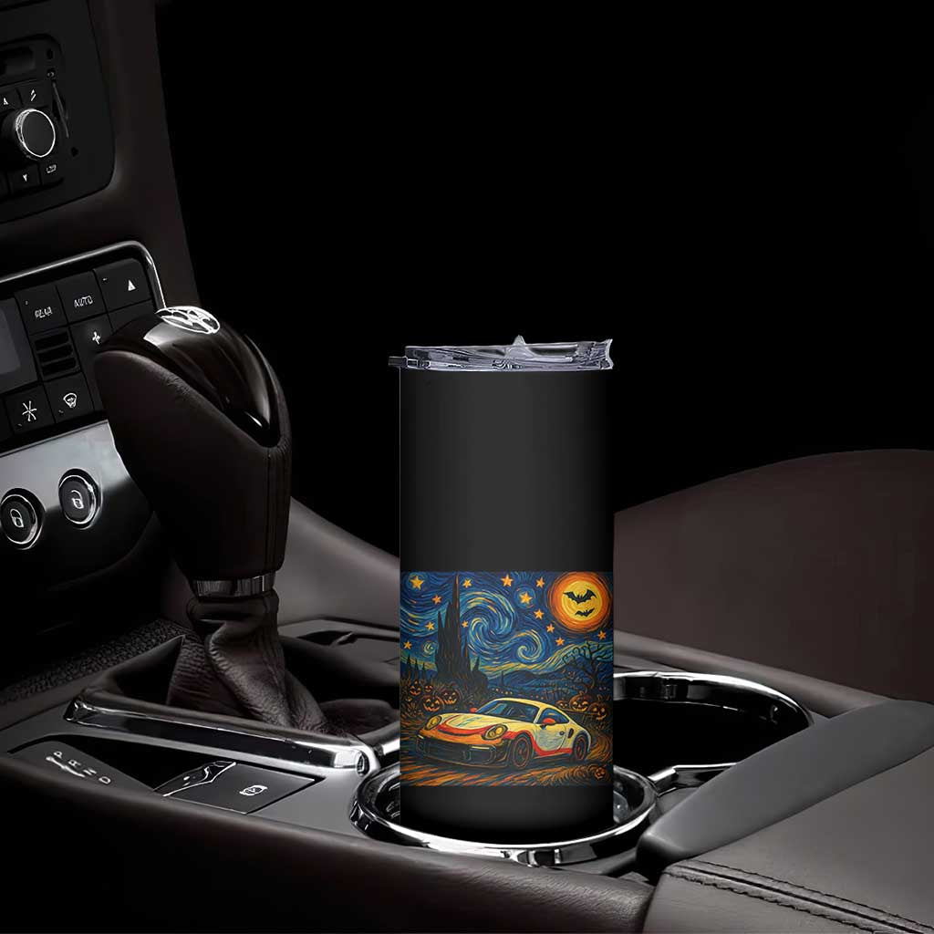 Racing Sports Skinny Tumbler Starry Night 911 Silhouette Halloween TS14 Print Your Wear