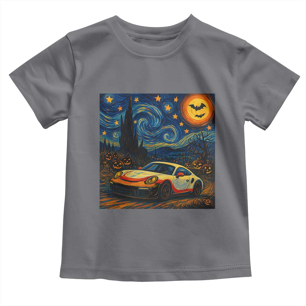 Racing Sports Toddler T Shirt Starry Night 911 Silhouette Halloween TS14 Charcoal Print Your Wear