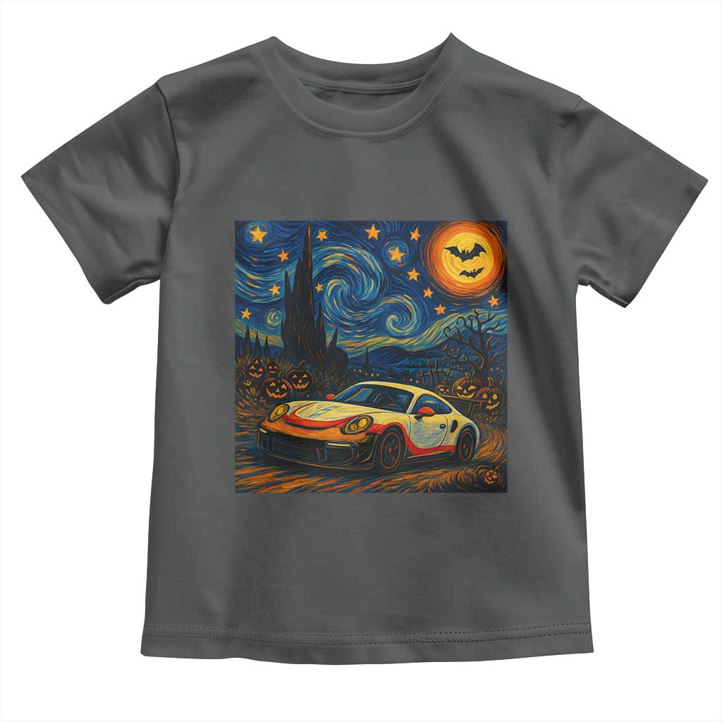 Racing Sports Toddler T Shirt Starry Night 911 Silhouette Halloween TS14 Dark Heather Print Your Wear