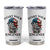 Checkered American Flag Racing Tumbler Cup Start Your Engines Race Car TS14 White Print Your Wear