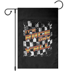Racing Checkered Flag Garden Flag It Is Race Day Y'all Dirt Track TS14 Black Print Your Wear