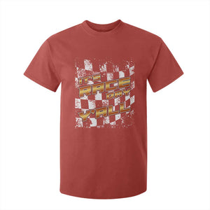 Racing Checkered Flag T Shirt For Kid It Is Race Day Y'all Dirt Track TS14 Red Print Your Wear