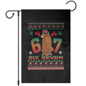 67 Six Seven Christmas Garden Flag Marcus The Worm Robert Meme TS14 Black Print Your Wear