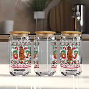 67 Six Seven Christmas Glass Can Marcus The Worm Robert Meme TS14 Print Your Wear