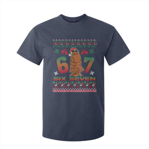67 Six Seven Christmas T Shirt For Kid Marcus The Worm Robert Meme TS14 Navy Print Your Wear