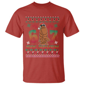 67 Six Seven Christmas T Shirt Marcus The Worm Robert Meme TS14 Red Print Your Wear