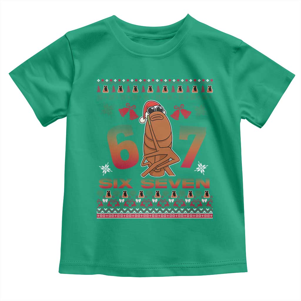 67 Six Seven Christmas Toddler T Shirt Marcus The Worm Robert Meme TS14 Irish Green Print Your Wear