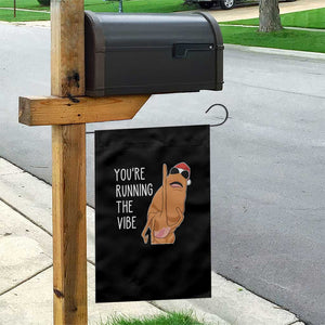 Marcus The Worm Robert Meme Christmas Garden Flag You Are Running The Vibe - Print Your Wear