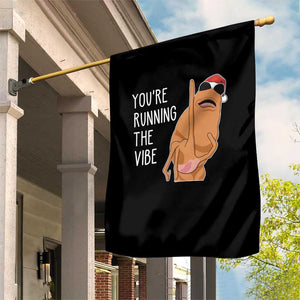 Marcus The Worm Robert Meme Christmas Garden Flag You Are Running The Vibe - Print Your Wear