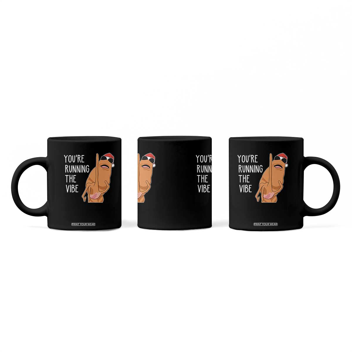 Marcus The Worm Robert Meme Christmas Coffee Mug You Are Running The Vibe TS14 Print Your Wear