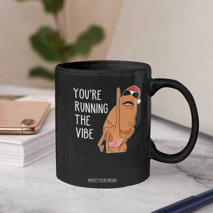 Marcus The Worm Robert Meme Christmas Coffee Mug You Are Running The Vibe - Print Your Wear