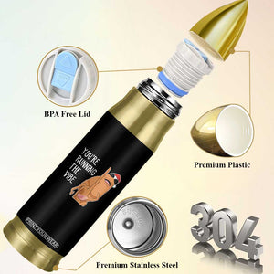 Marcus The Worm Robert Meme Christmas Bullet Tumbler You Are Running The Vibe - Print Your Wear