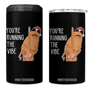 Marcus The Worm Robert Meme Christmas 4 in 1 Can Cooler Tumbler You Are Running The Vibe TS14 One Size: 16 oz Black Print Your Wear