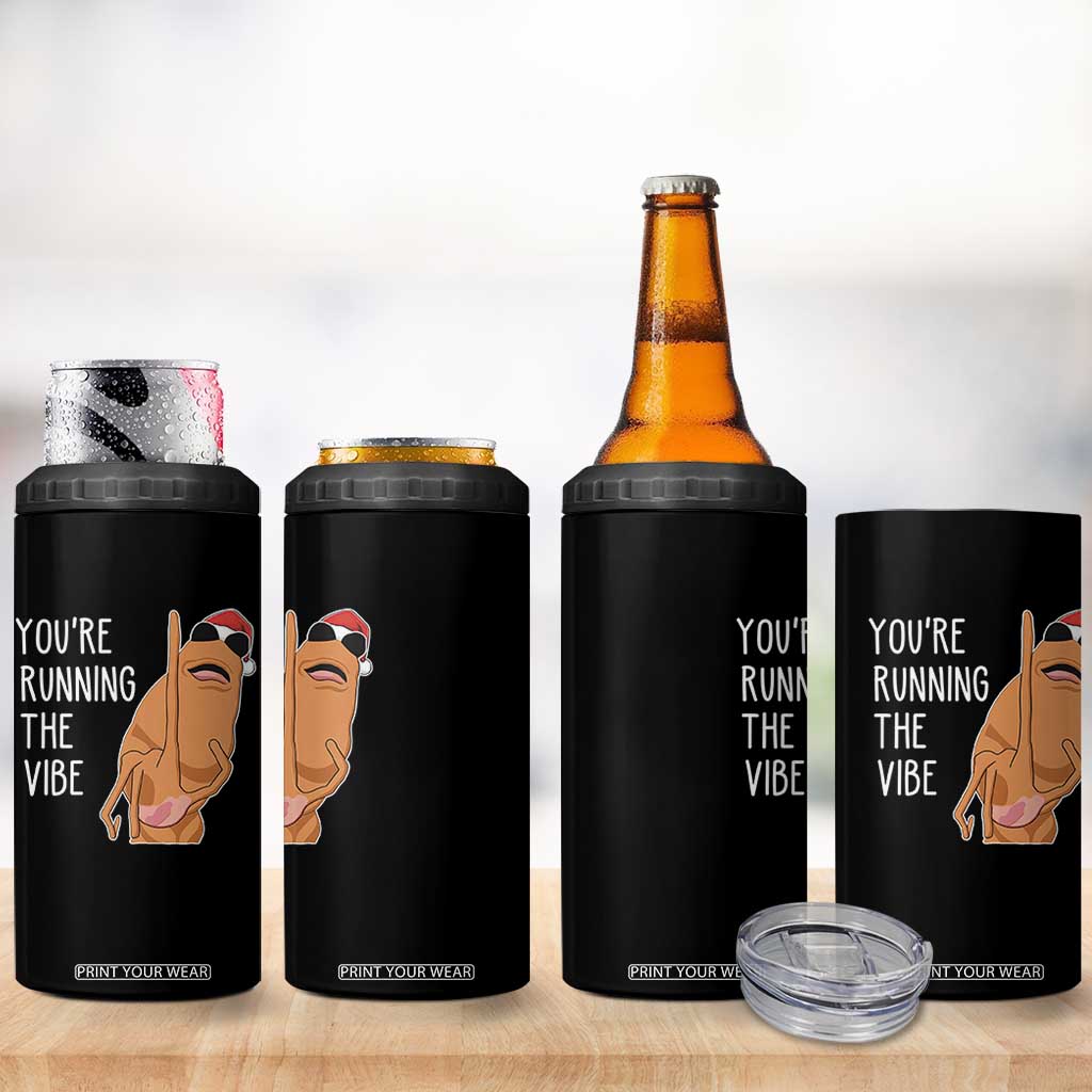 Marcus The Worm Robert Meme Christmas 4 in 1 Can Cooler Tumbler You Are Running The Vibe TS14 Print Your Wear