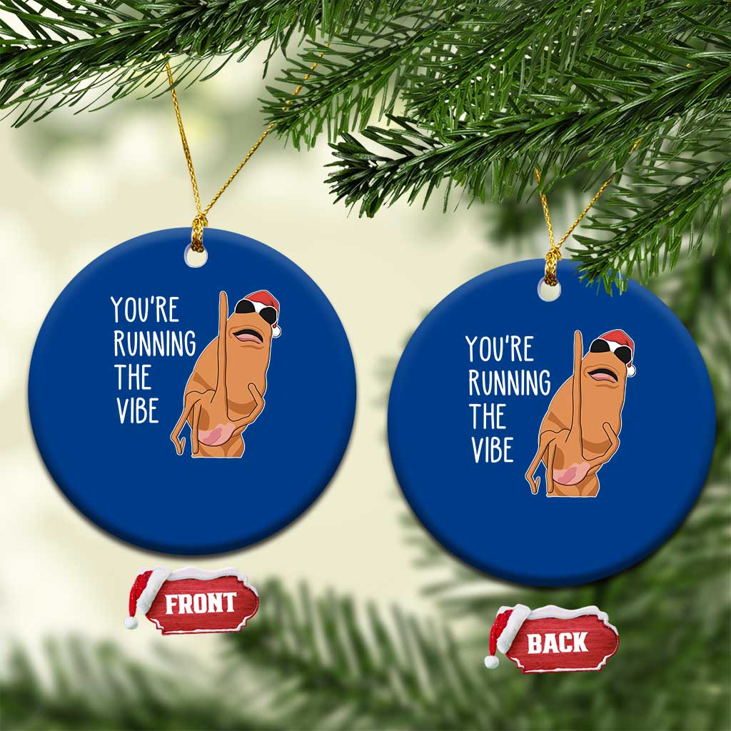 Marcus The Worm Robert Meme Xmas Ceramic Ornament You Are Running The Vibe TS14 1pc Blue Print Your Wear