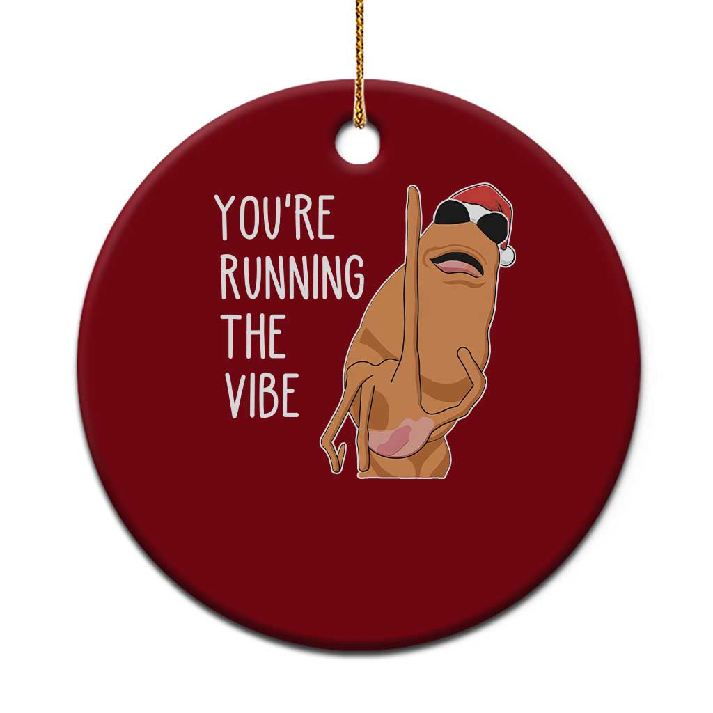 Marcus The Worm Robert Meme Xmas Ceramic Ornament You Are Running The Vibe TS14 1pc Red Print Your Wear