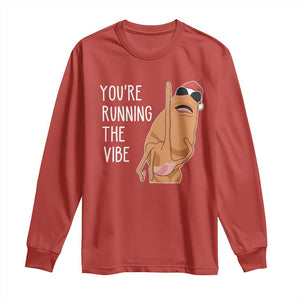 Marcus The Worm Robert Meme Christmas Long Sleeve Shirt You Are Running The Vibe TS14 Red Print Your Wear