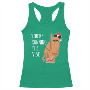 Marcus The Worm Robert Meme Christmas Racerback Tank Top You Are Running The Vibe TS14 Irish Green Print Your Wear