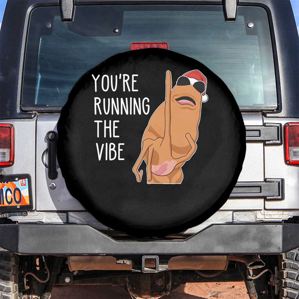Marcus The Worm Robert Meme Christmas Spare Tire Cover You Are Running The Vibe TS14 No hole Black Print Your Wear